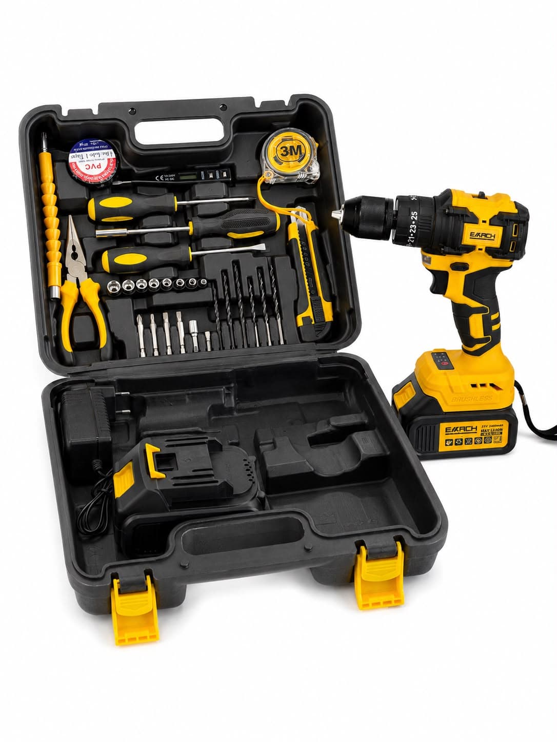 Parafusadeira/Furadeira EFP21 Com Impacto 21V e 2 Baterias